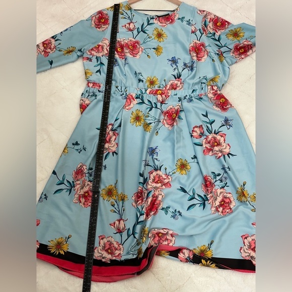 Lane Bryant X Fast Roma vintage flora midi dress size 26 - Picture 4 of 16